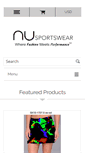 Mobile Screenshot of nusportswear.com